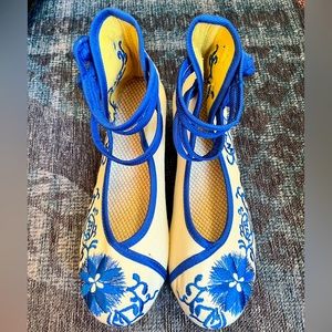 Women's Shoes Embroidery Embroidered Shoes Mary Jane Embroidery - 38 / 7